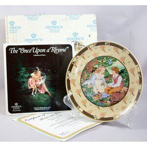 Heinrich "Roses Are Red" Once Upon A Rhyme 1984 COA 1st in Series Plate